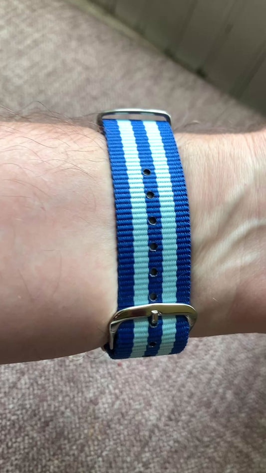 Europa - 41mm Blue anodized stainless steel case. Sapphire crystal. Seiko NH38.