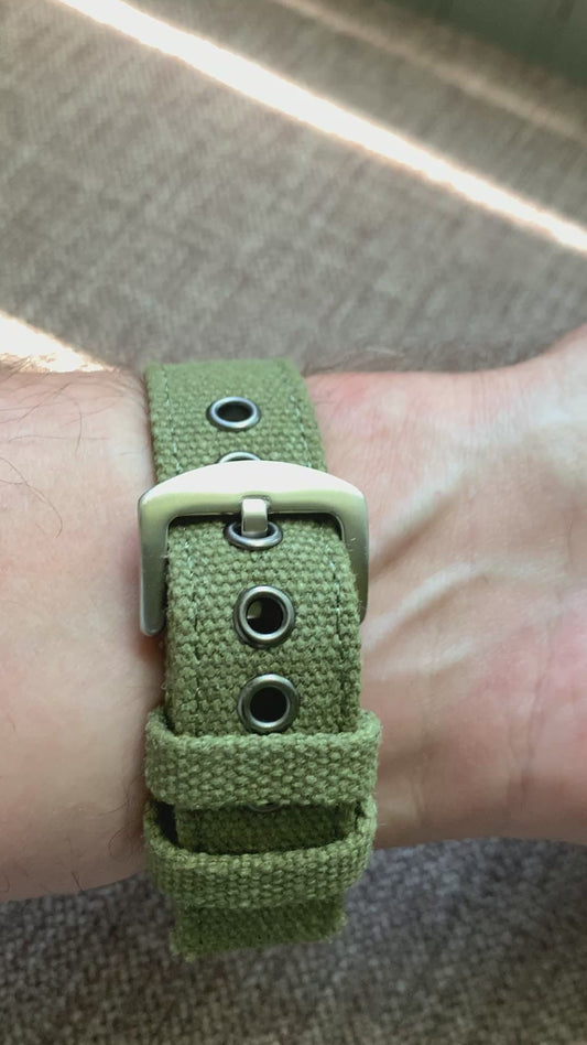 Outrider. 38mm bead blasted stainless steel. Crown at 3.8.  Sapphire crystal. Seiko NH35.